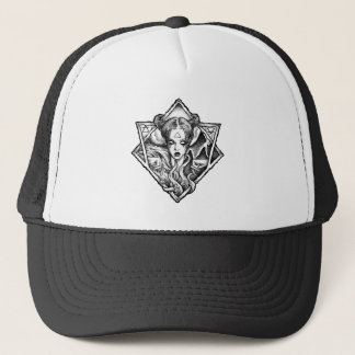 Gorra De Camionero Hail Satan - 666 Cross Cap - Antichrist Truckercap