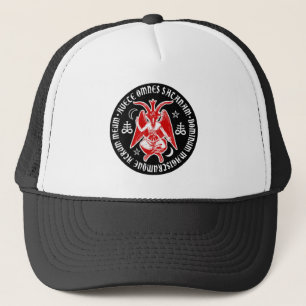 Gorra De Camionero Hail Satanás - 666 cross Cap anticristo Truckerca