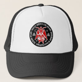 Gorra De Camionero Hail Satanás - 666 cross Cap anticristo Truckercap