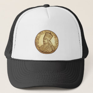 Gorra De Camionero Haile Selassie - HIM Jah Rastafari Trucker Cap -