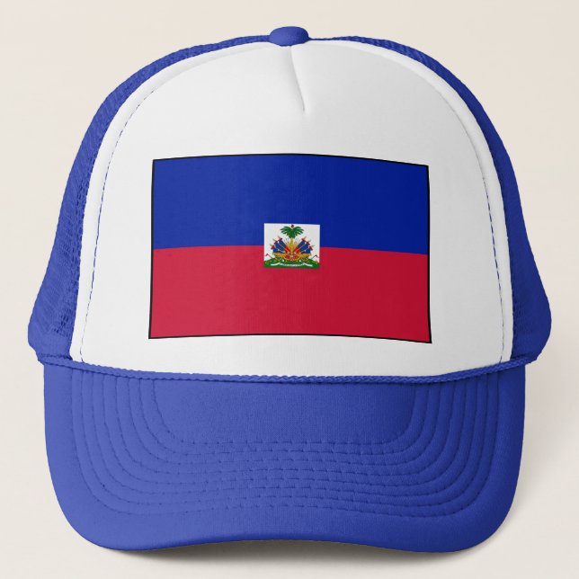 Gorra De Camionero Haití - bandera haitiana (Anverso)