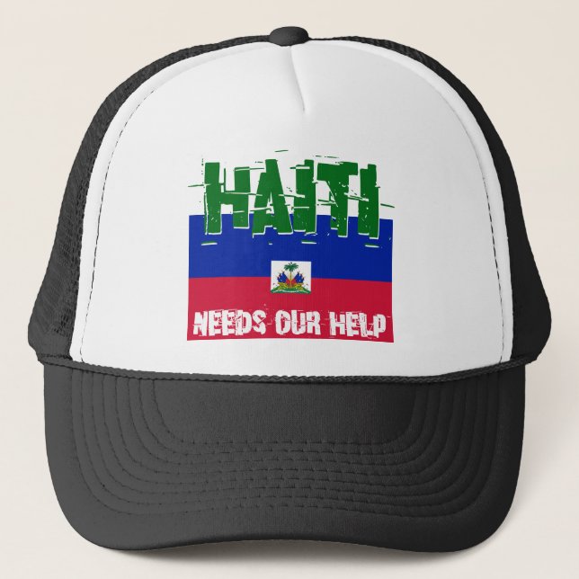 Gorra De Camionero Haití necesita nuestra ayuda (Anverso)