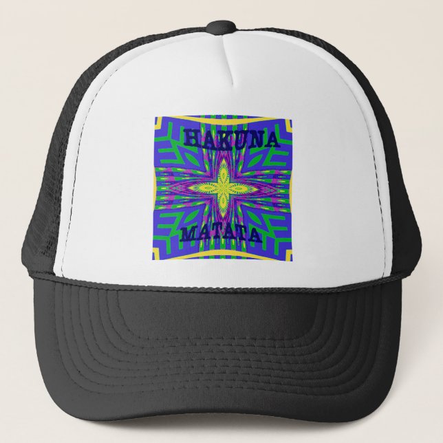 Gorra De Camionero Hakuna matata Mombasa Kanga (Anverso)