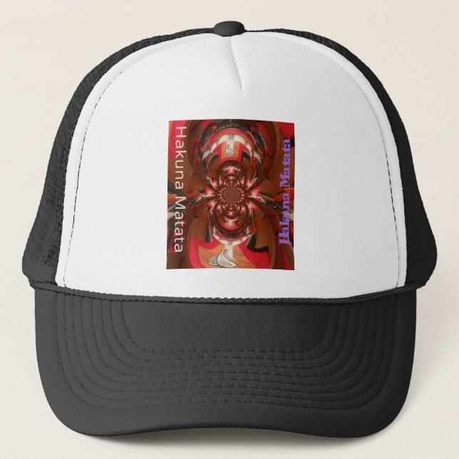 Gorra De Camionero Hakuna Matata Regalos Haloween rojo especial (Anverso)