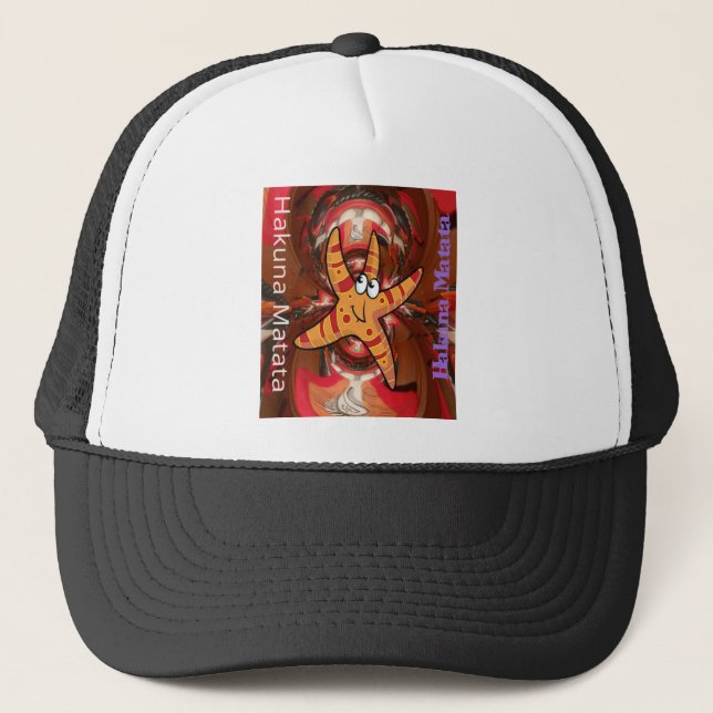 Gorra De Camionero Hakuna Matata Starfish Design (Anverso)