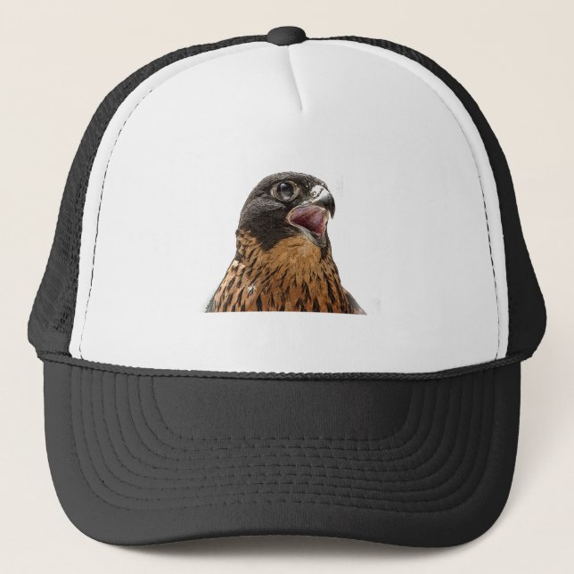 Gorra De Camionero Halcón de peregrino personalizado (Anverso)