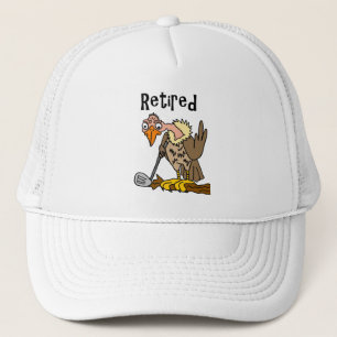 Gorra De Camionero Halcón viejo divertido que juega el dibujo animad