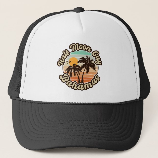 Gorra De Camionero Half Moon Cay Bahamas - recuerdo de los años 80 re (Anverso)