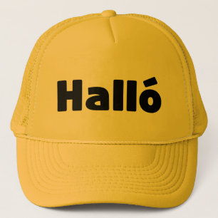 Gorra De Camionero Halló islandés { Hello ) Idioma Íslenska