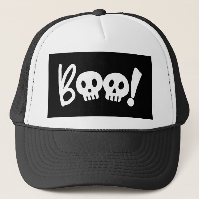 Gorra De Camionero Halloween Boo Scary (Anverso)