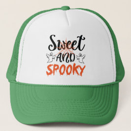 Gorra De Camionero Halloween con fantasmas dulces y fantasmagóricos