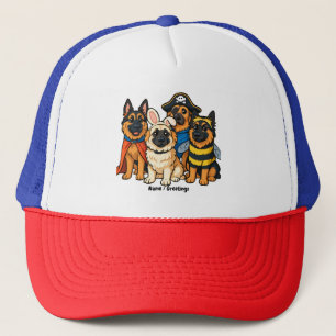Gorra De Camionero Halloween, curioso fantasma del perro fantasma del