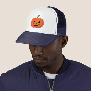 Gorra De Camionero Halloween de calabaza de calabaza de Jack-O'-Lante