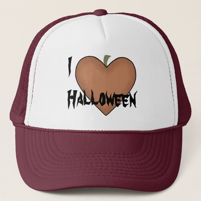 Gorra De Camionero Halloween de I Heart (Love) (Anverso)