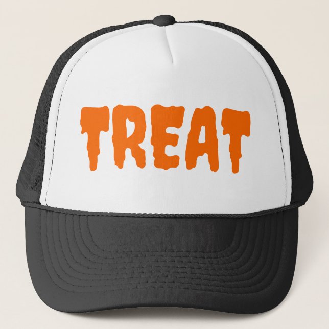 Gorra De Camionero Halloween de truco o truco (Anverso)
