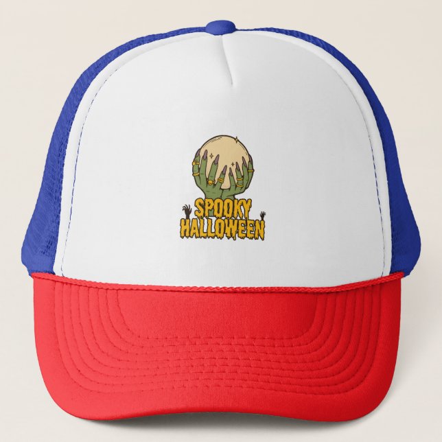 Gorra De Camionero halloween espeluznante (Anverso)