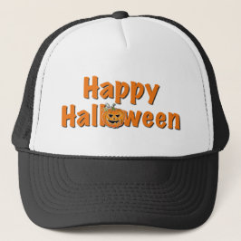 Gorra De Camionero Halloween | espeluznante jack-o-lantern