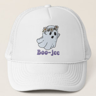 Gorra De Camionero Halloween Fantasma Espeluznante Boo Jee Boo
