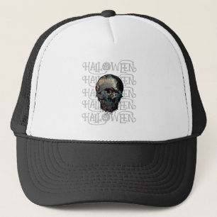 GORRA DE CAMIONERO HALLOWEEN HALLOWEEN CRÁNEO ESPANTOSO
