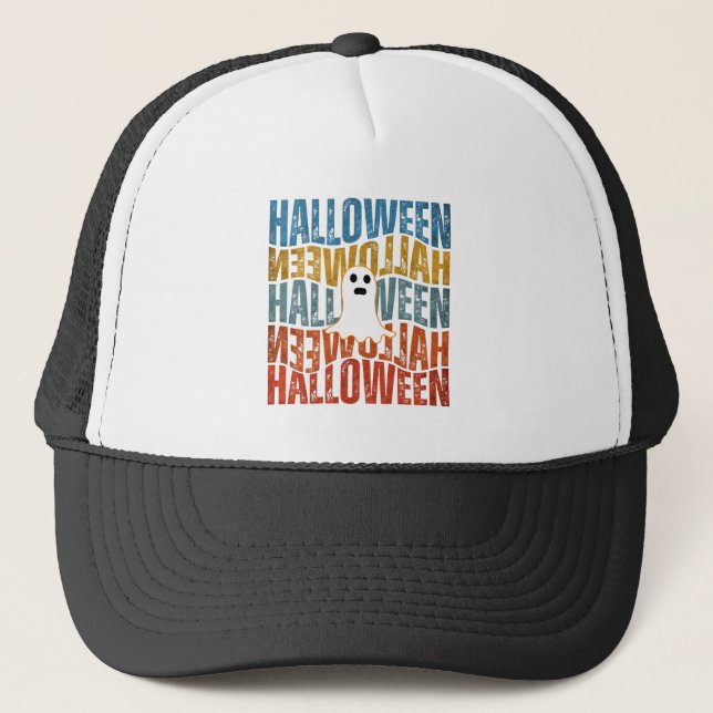 GORRA DE CAMIONERO HALLOWEEN HALLOWEEN FANTASMA  (Anverso)