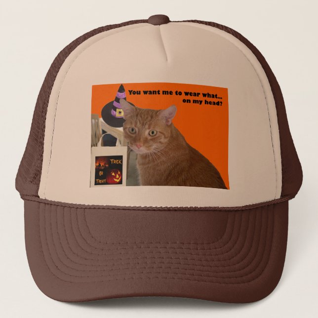 Gorra De Camionero Halloween Kitty - Usa qué (Anverso)