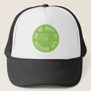 Gorra De Camionero Halloween me pregunta acerca de mi abducción
