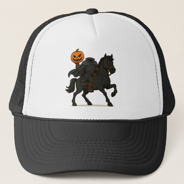 Gorra De Camionero Halloween/Otoño de jinetes sin cabeza (Anverso)