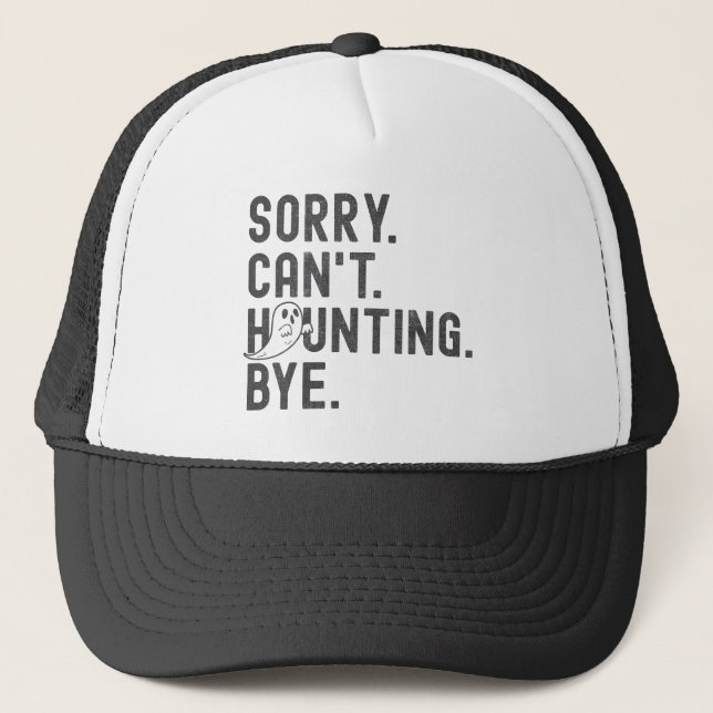 Gorra De Camionero Halloween Retro Gracioso Ghost Haunting (Anverso)