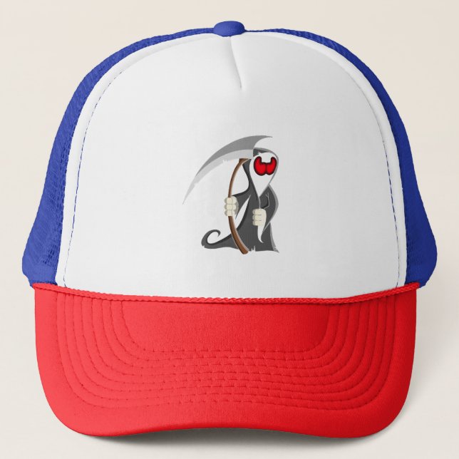 Gorra De Camionero Halloween skeleton Death (Anverso)
