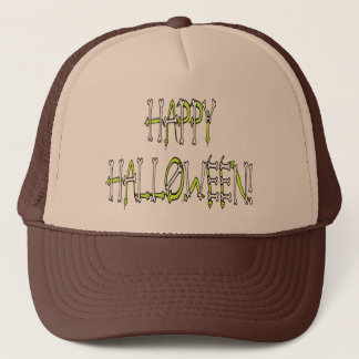 Gorra De Camionero Halloween Snakes and Bones Text