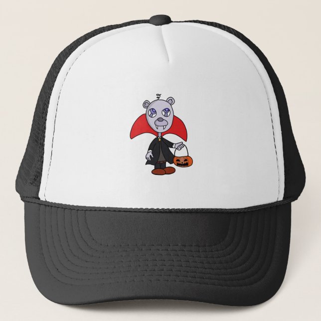 Gorra De Camionero Halloween Vampire Trick or Trete (Anverso)
