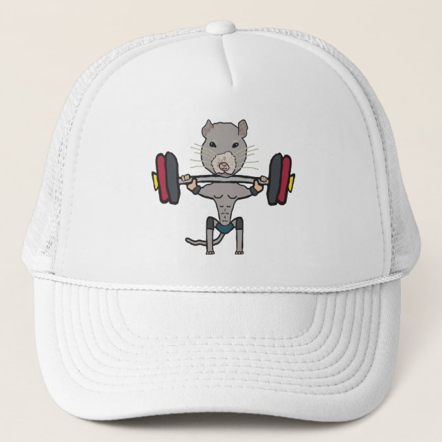 Gorra De Camionero Halterofilia de Gym Rat (Anverso)