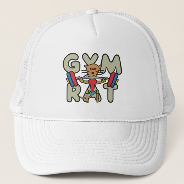 Gorra De Camionero Halterofilia de Gym Rat (Anverso)