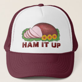 Gorra De Camionero HAM IT UP Navidades Cena de Navidad de Pascua