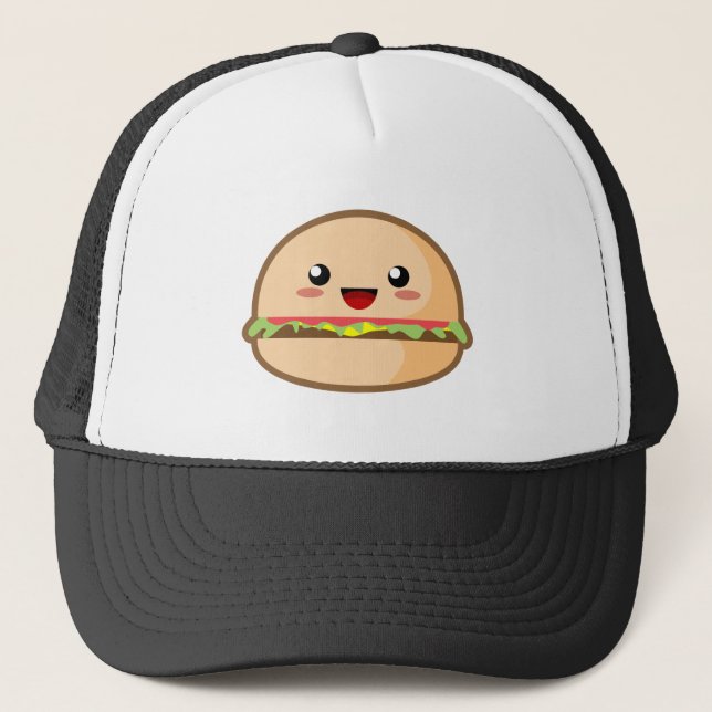 Gorra De Camionero Hamburguesa de Kawaii (Anverso)