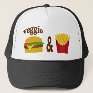 Gorra De Camionero Hamburguesa de verduras y frijoles