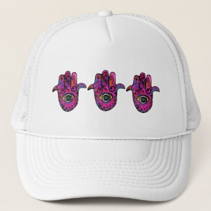 GORRA DE CAMIONERO ** HAMSA ROSADOS **