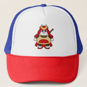 Gorra De Camionero Hámster como guerrero con armadura