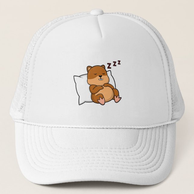 Gorra De Camionero Hamster con almohada (Anverso)