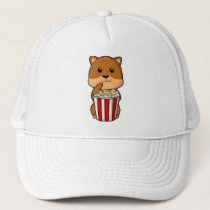 Gorra De Camionero Hámster con cono de palomitas de maíz