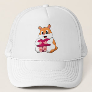 Gorra De Camionero Hámster con corazón
