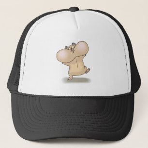 Gorra De Camionero hámster de las mejillas chubby graciosas