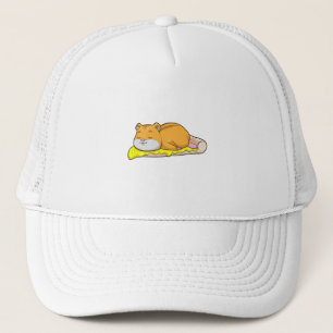 Gorra De Camionero Hamster y pizza con queso