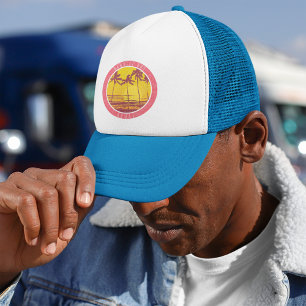 Gorra De Camionero Hanalei Bay Kauai Vintage Beach Sunrise Surf