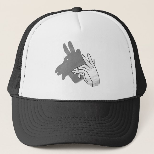 Gorra De Camionero Hand Silhouette Billy Goat Gray (Anverso)