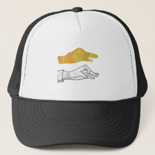 Gorra De Camionero Hand Silhouette Duck Amarillo