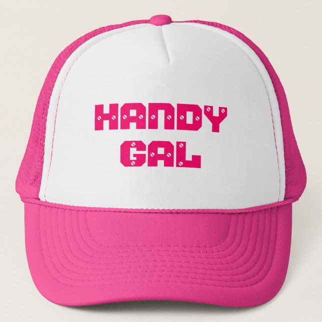 Gorra De Camionero Handy Gal Pink Trucker Hat (Anverso)
