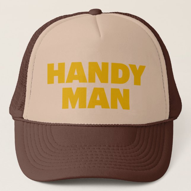 Gorra De Camionero HANDY MAN divertido lema camionero (Anverso)