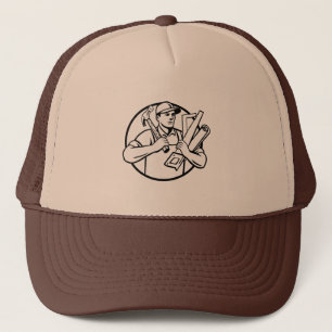 Gorra De Camionero Handyman Tradesman Repairman Carpenter con herrami