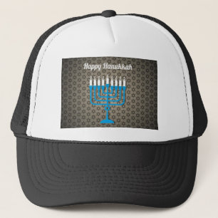 Gorra De Camionero hanukkah feliz negro